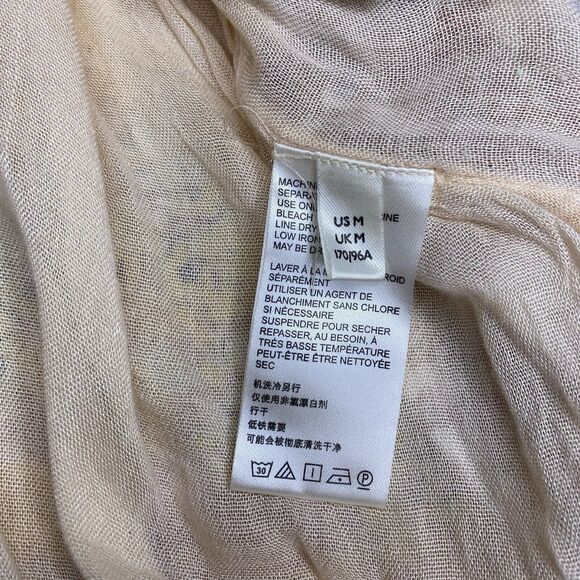 Free People Freddy Mini Dress Floral Print V-Neck Tie Cocoa Tan Women's Size M - Picture 6 of 10